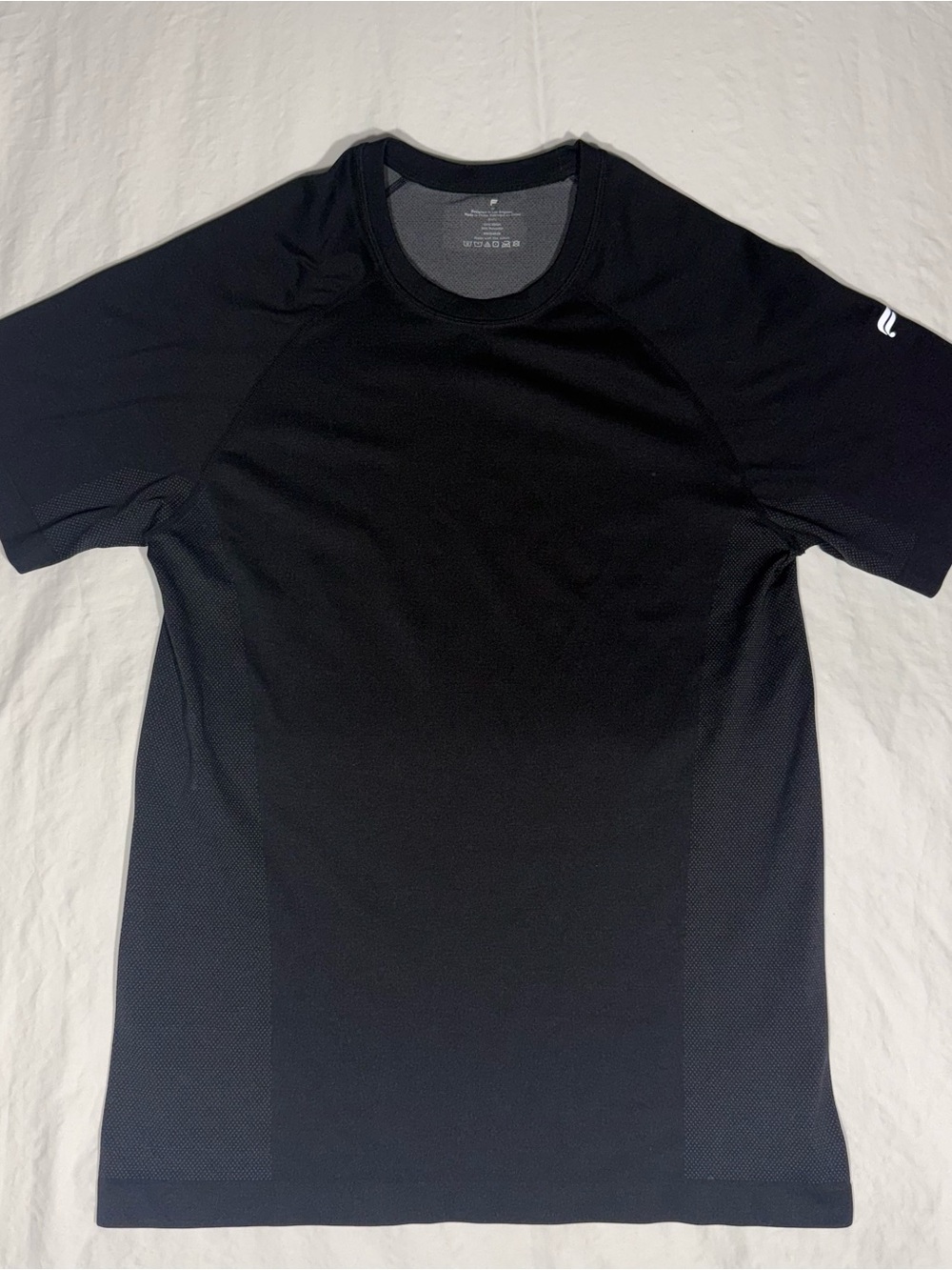 Fabletics Men's Black Performance Crew Neck Shirt